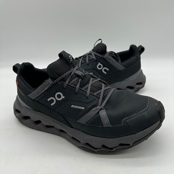 On Cloudhorizon Mens 9.5 Black Waterproof Hiking 3ME10050106 Trail Running Shoes